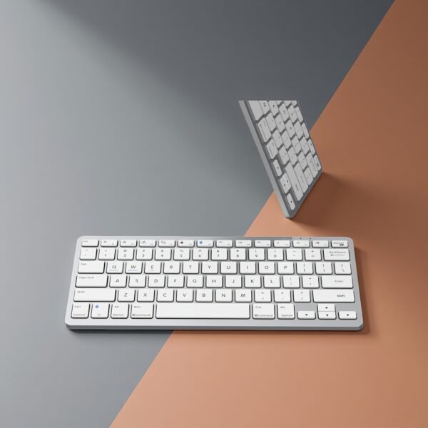 Light Luxury Dual-Color Dual-Mode English Layout Wireless Keyboard