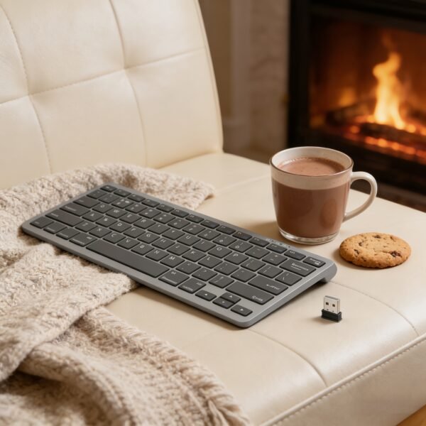 Light Luxury Dual-Color Dual-Mode English Layout Wireless Keyboard