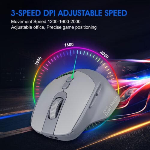 Portable Silent Dual-Mode Mouse