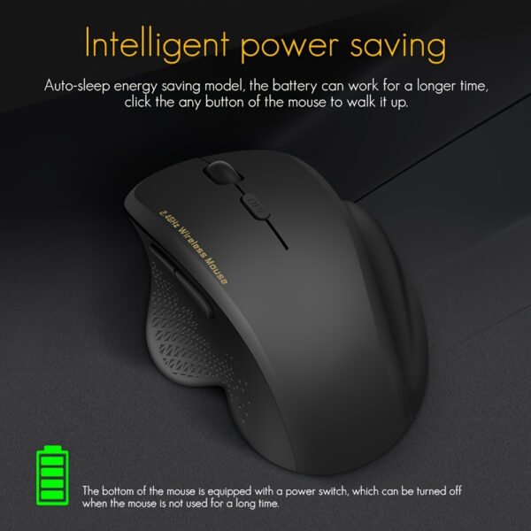 Ergonomic Wireless Mouse Compatible