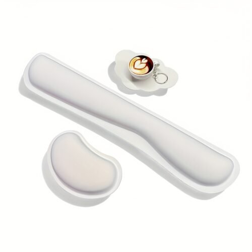 Ergonomic Mouse Pad with Wrist Support Made of Memory Foam, Featuring a Non-Slip Rubber Base