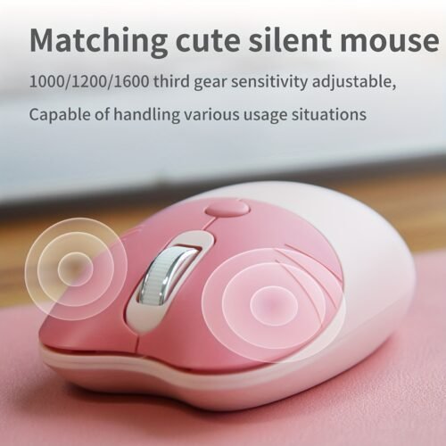 1e412ab1c4d5274dffc8ee8e722138a6.jpg The Geezer Meow Cute Cat Is a Charming Compact Wireless Keyboard And Mouse Set Shaped Like a Cat