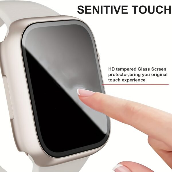 Apple Watch Case & Strap Set - Ultra-Thin Tempered Glass Screen Protector