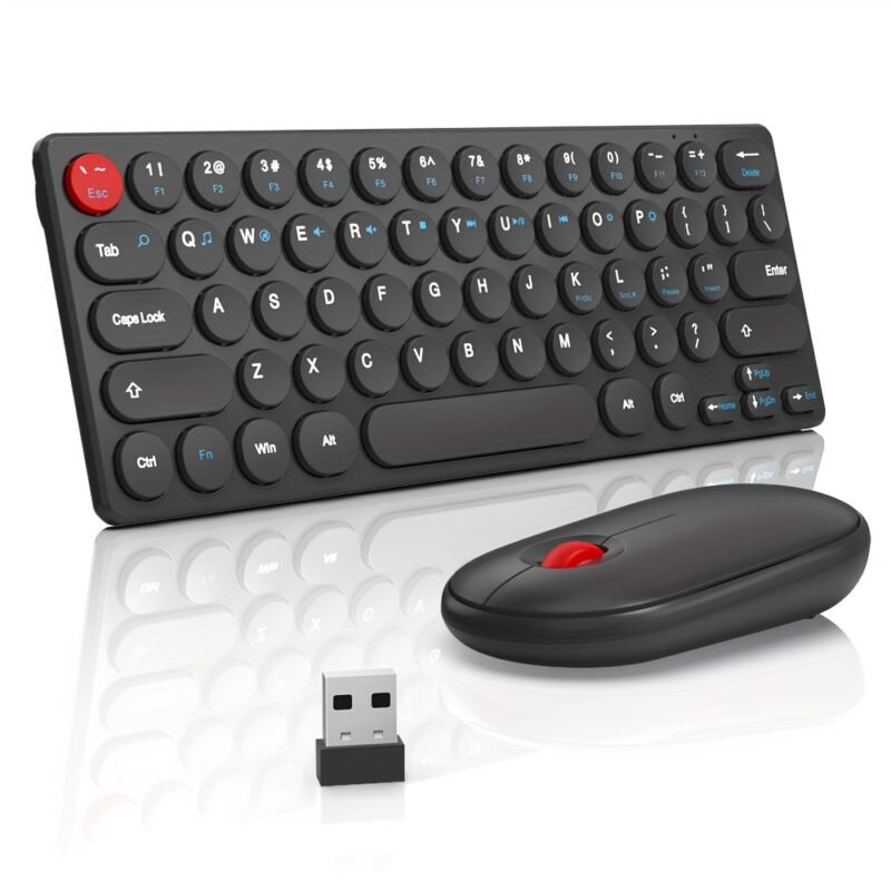 The Wireless 2.4Ghz Keyboard And Mouse Set Is Compatible with for windows Laptops