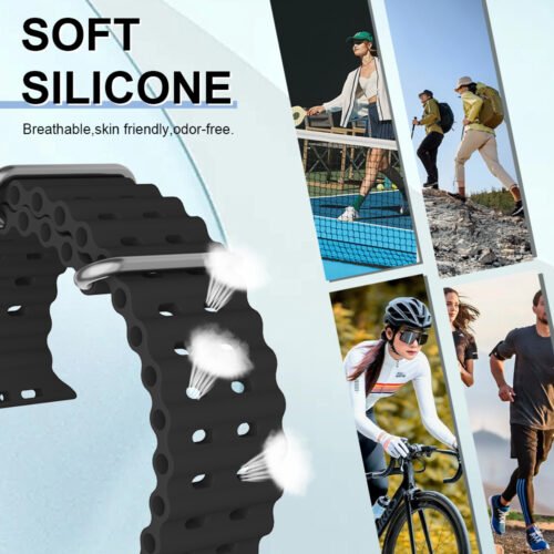 Hard PC Tempered Glass Case with Band Compatible for Apple Watch