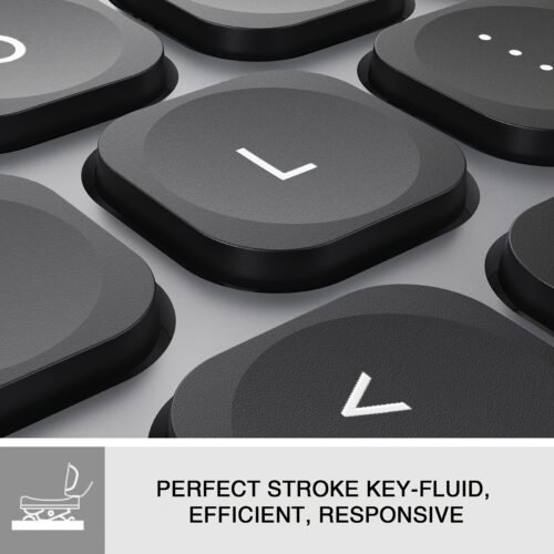 2.4GHz Wireless Keyboard with Number Pad Full Size Design for Laptop Desktop PC Tablet