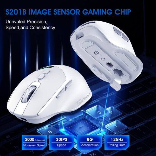 Portable Silent Dual-Mode Mouse