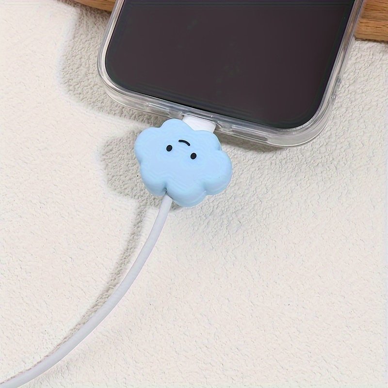 Cloud Data Cable with Anti-Break Protection Head  random color