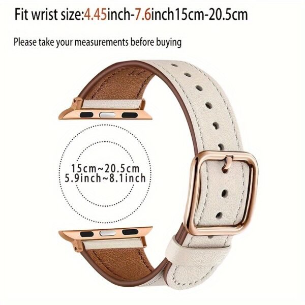 56b5b718-50db-41ad-a8d7-5c7787414d49.jpg Sun Buckle + Dual-Color Rose Shell, 2-in-1 Synthetic Leather Strap