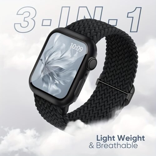 Braided Stretchy Band for Apple Watch Compatible