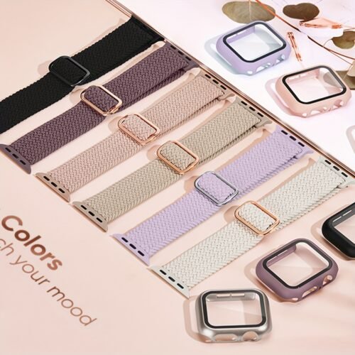 Braided Stretchy Band for Apple Watch Compatible
