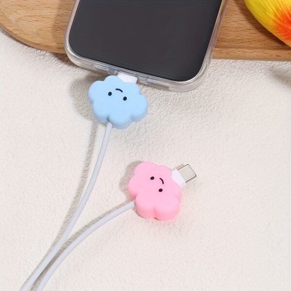 Cloud Data Cable with Anti-Break Protection Head  random color