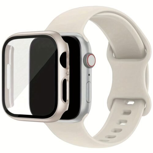 Apple Watch Case & Strap Set - Ultra-Thin Tempered Glass Screen Protector