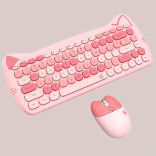 832706e2-0fd7-4964-8320-ef8936e0b9b8_1600x1600.jpeg The Geezer Meow Cute Cat Is a Charming Compact Wireless Keyboard And Mouse Set Shaped Like a Cat