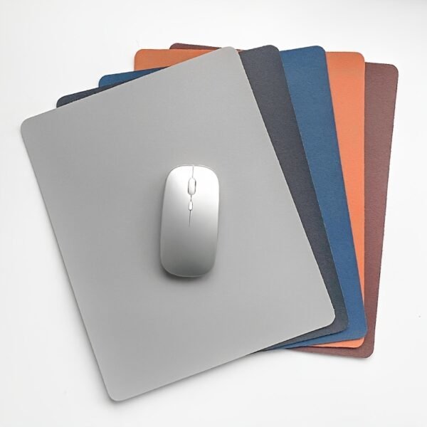 Faux Leather Mouse Pad Solid Color Simple Fashion Office Mouse Pad Home Office Student  Random color