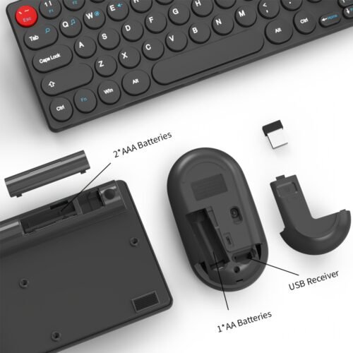 c374f2a9-be77-4b9d-9e7c-f0e1d9c3c7c7.jpg The Wireless 2.4Ghz Keyboard And Mouse Set Is Compatible with for windows Laptops