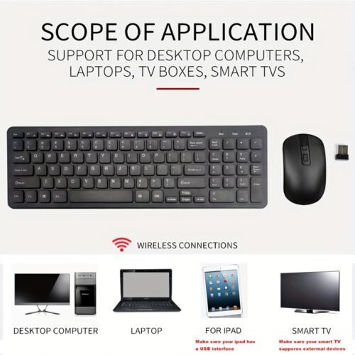 2.4G Wireless Keyboard and Mouse Combo