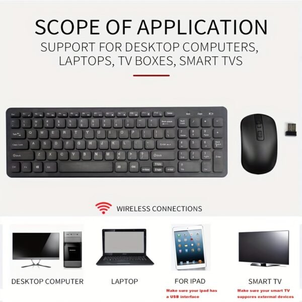 2.4G Wireless Keyboard and Mouse Combo