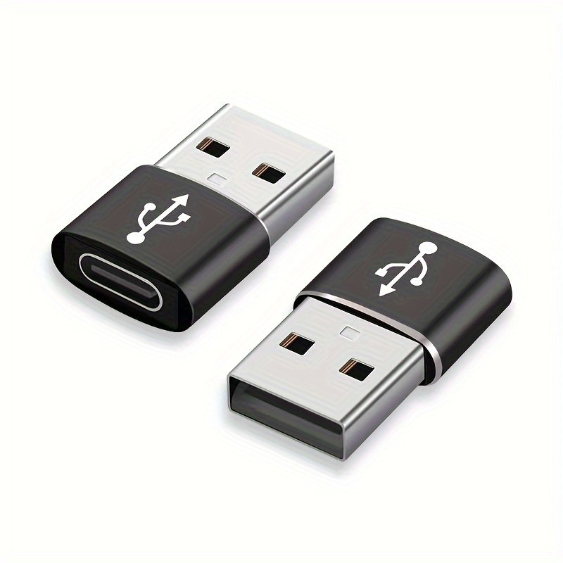 A Set of Two Adapters for USB to Type-C
