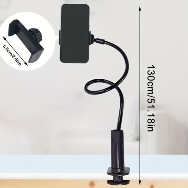 Mobile Phone Holder with 360° Rotation for Bedside